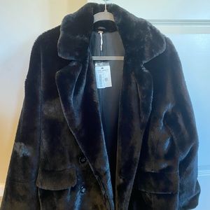 Free People faux fur coat